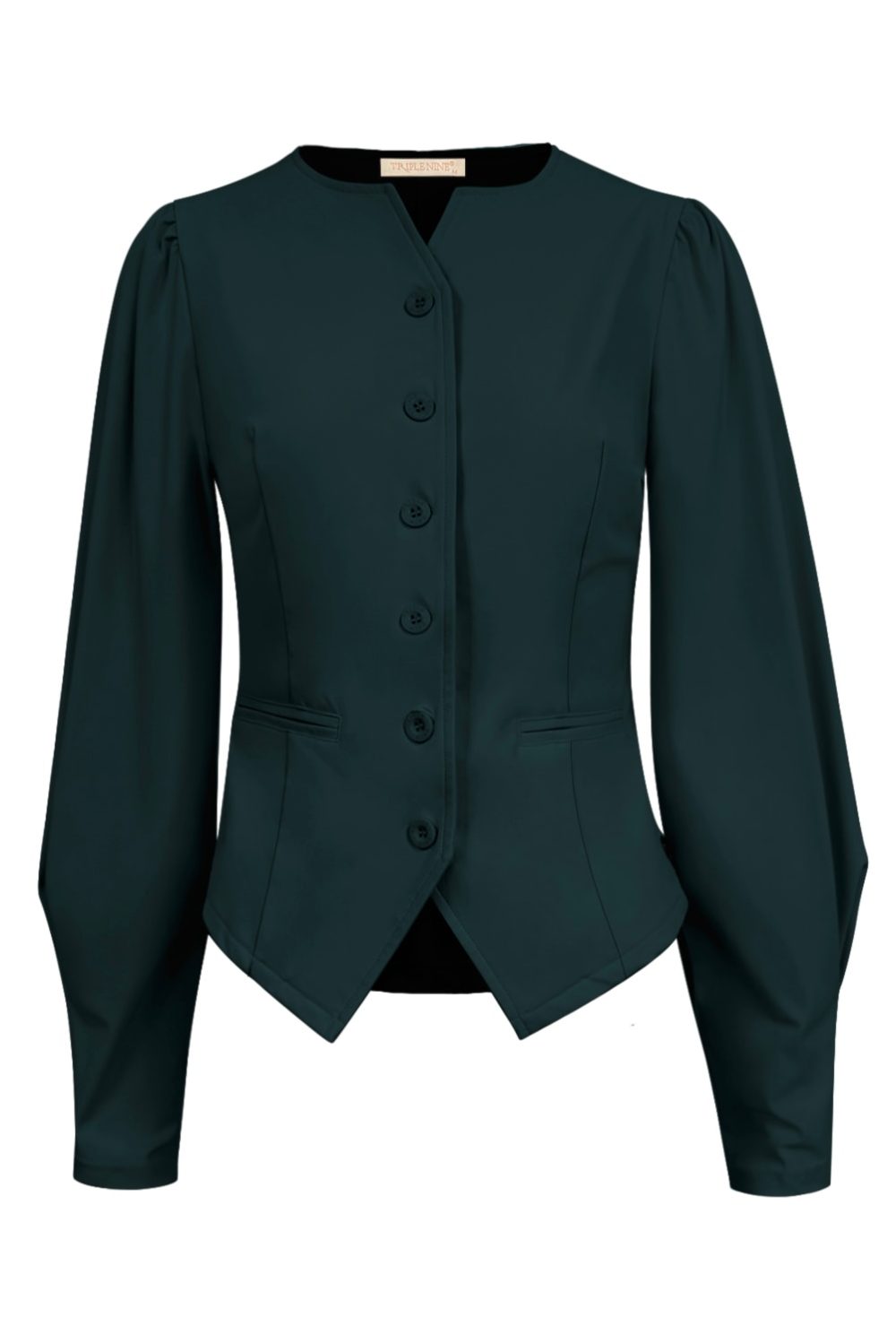Triple Nine - Gillete blazer long sleeves - Velvet Green