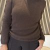 Triple Nine - Baby alpaca trui lange mouw - Brown