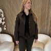 Lady Day - Merci Brushed Jacket - Dark Olive