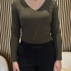 Lady Day - Arly-V Top - Dark Olive