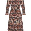 Mi Piace - Dress Swirly Print - Rust