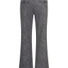 Mi Piace - Trousers Straight 089 Heavy Stone Foil Print - Dark Grey