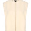 Mi Piace - Vest Hairy Mouwloos - Off White
