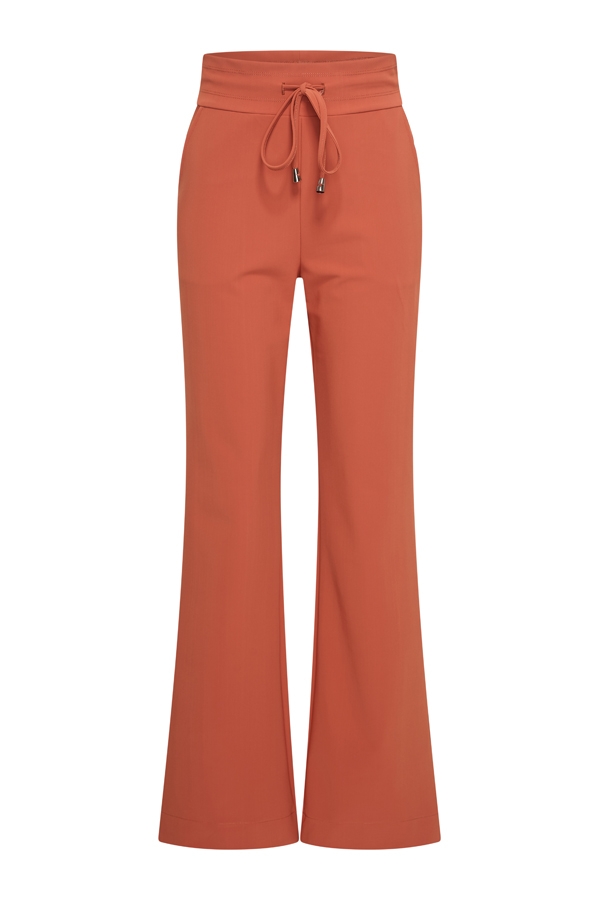 Mi Piace - Trousers Straight 089 Bonded - Rust