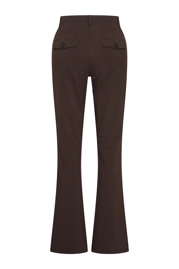 Mi Piace - Trousers Flair 384 Bonded - Espresso