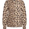 Mi Piace - Top V Neck Leopard Print - Latte