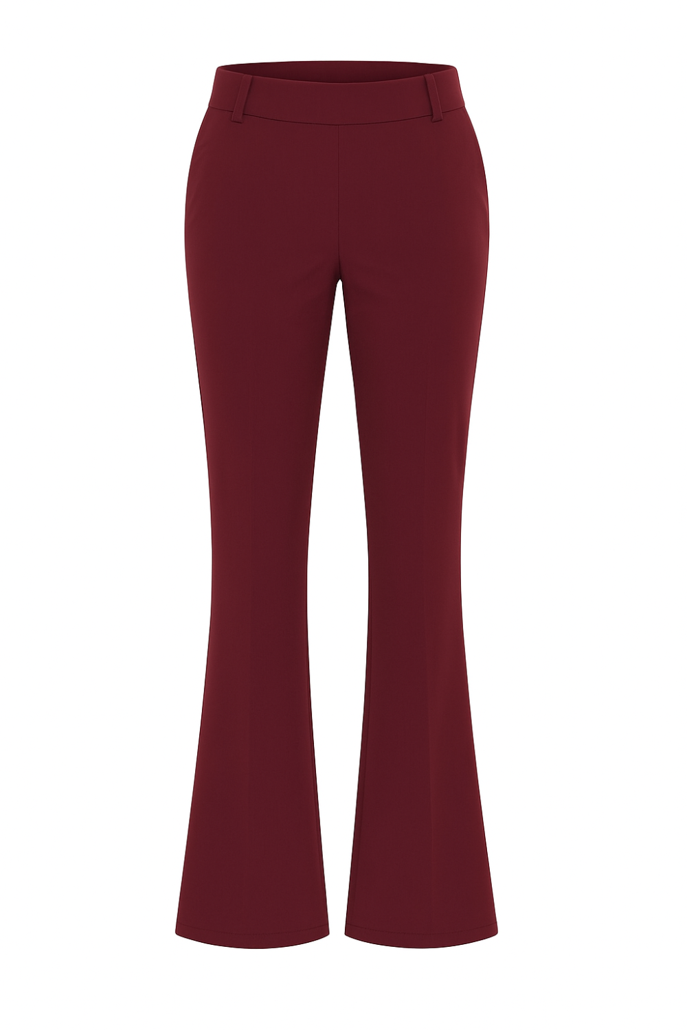 Mi Piace - Trousers Flair 384 Bonded - Burgundy