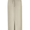 Triple Nine - Skirt with Split in Front - Beige
