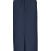 Triple Nine - Skirt with Split in Front - Navy