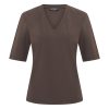 Mi Piace - T Shirt V Neck - Espresso