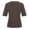 Mi Piace - T Shirt V Neck - Espresso