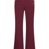 Mi Piace - Trousers Straight 089 Bonded - Burgundy