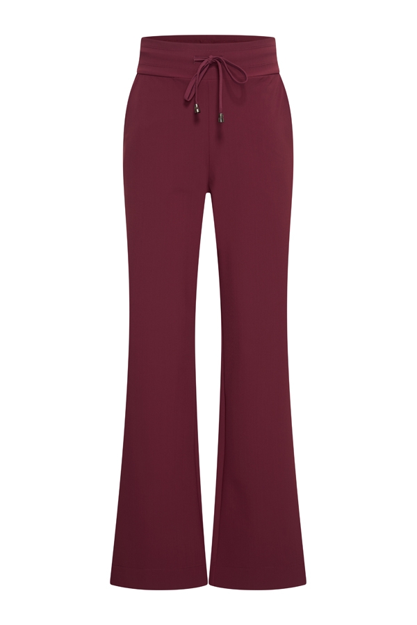 Mi Piace - Trousers Straight 089 Bonded - Burgundy