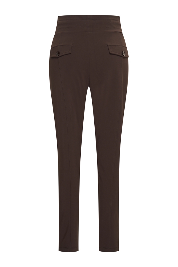 Mi Piace - Skinny Trousers 016 Bonded - Chocolate