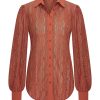 Mi Piace - Blouse Kant - Rust