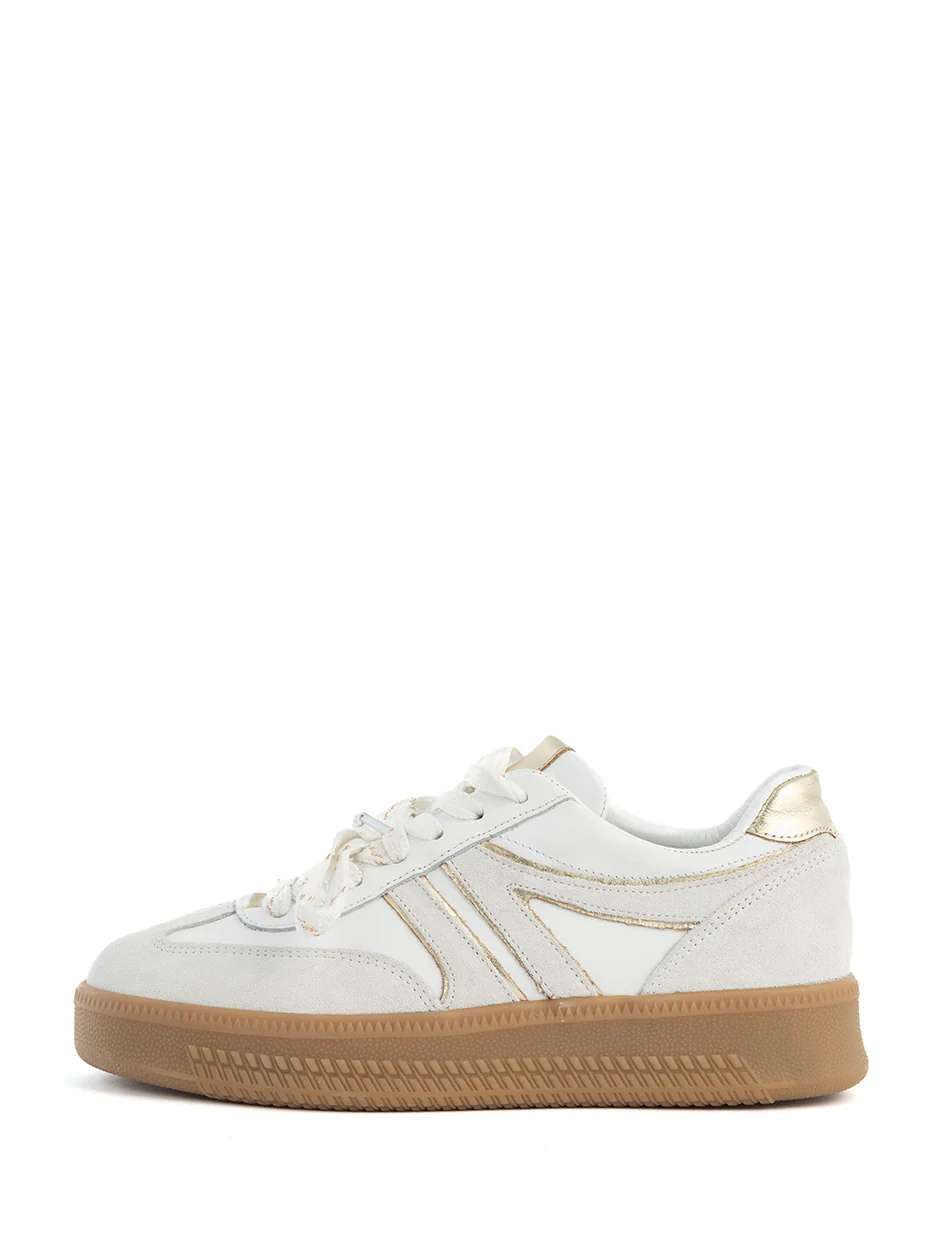 Babouche - Jilly Sneakers - White/Gold