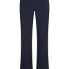 Mi Piace - Trousers Straight Bonded - Dark Blue