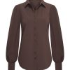 Mi Piace - Blouse Pofmouw - Espresso