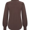 Mi Piace - Blouse Pofmouw - Espresso