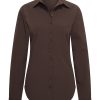 Mi Piace - Blouse Lange Mouw - Espresso