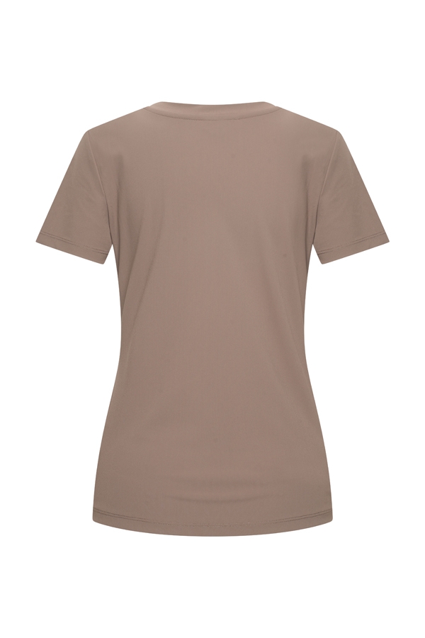 Mi Piace - T shirt V Hals Korte Mouw - Falcon