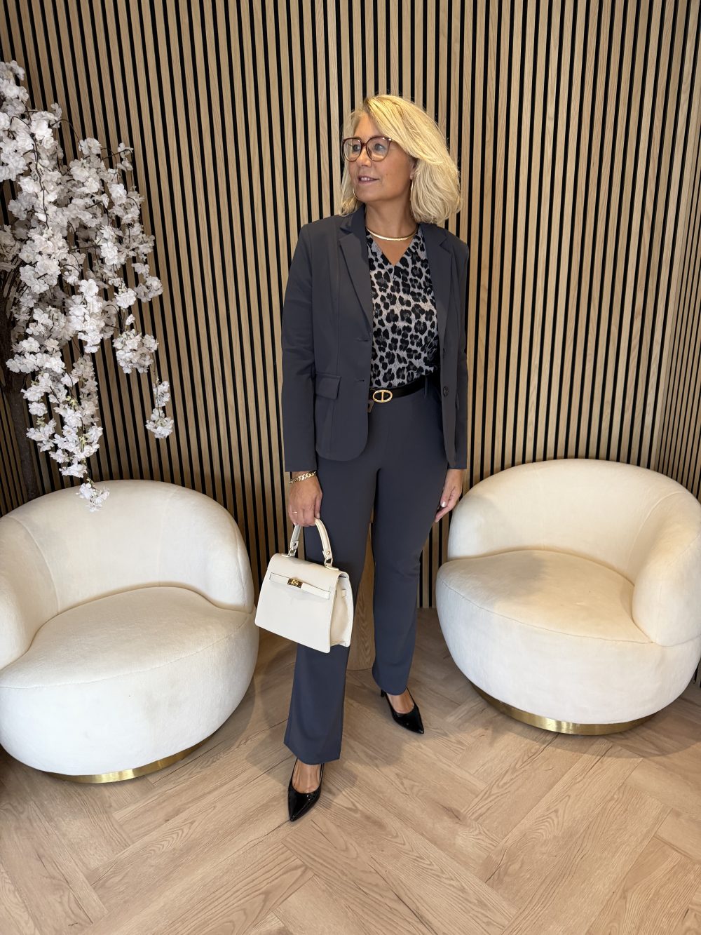 Trousers Flair 384 Bonded Dark Grey