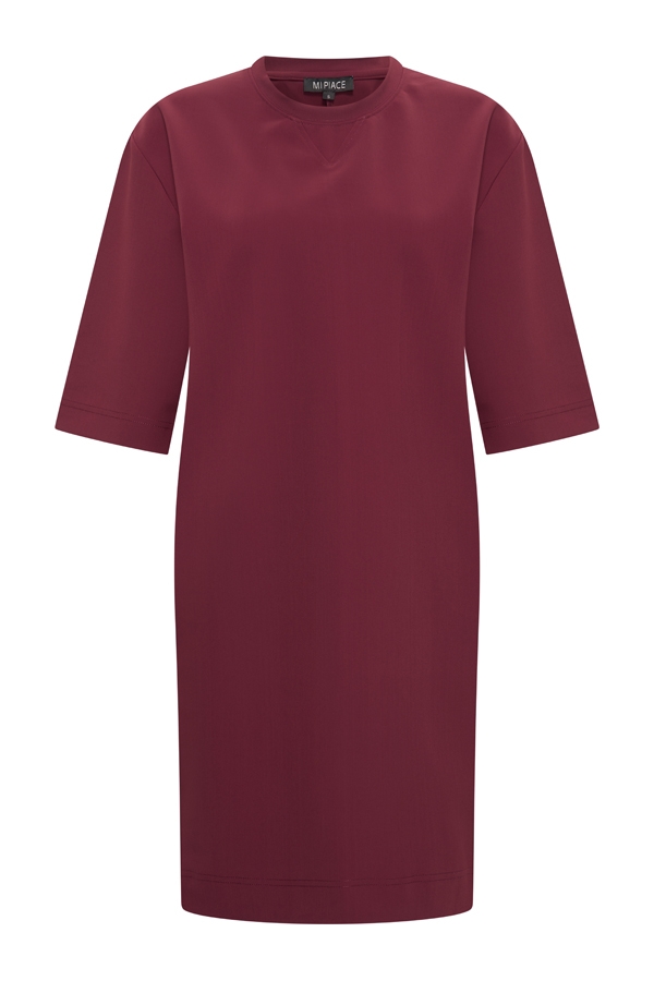 Mi Piace - Dress Midi Bonded - Burgundy