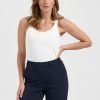 Lady Day - Phoenix Trouser - Blue & Lady Day - Tuesday Top - Off White