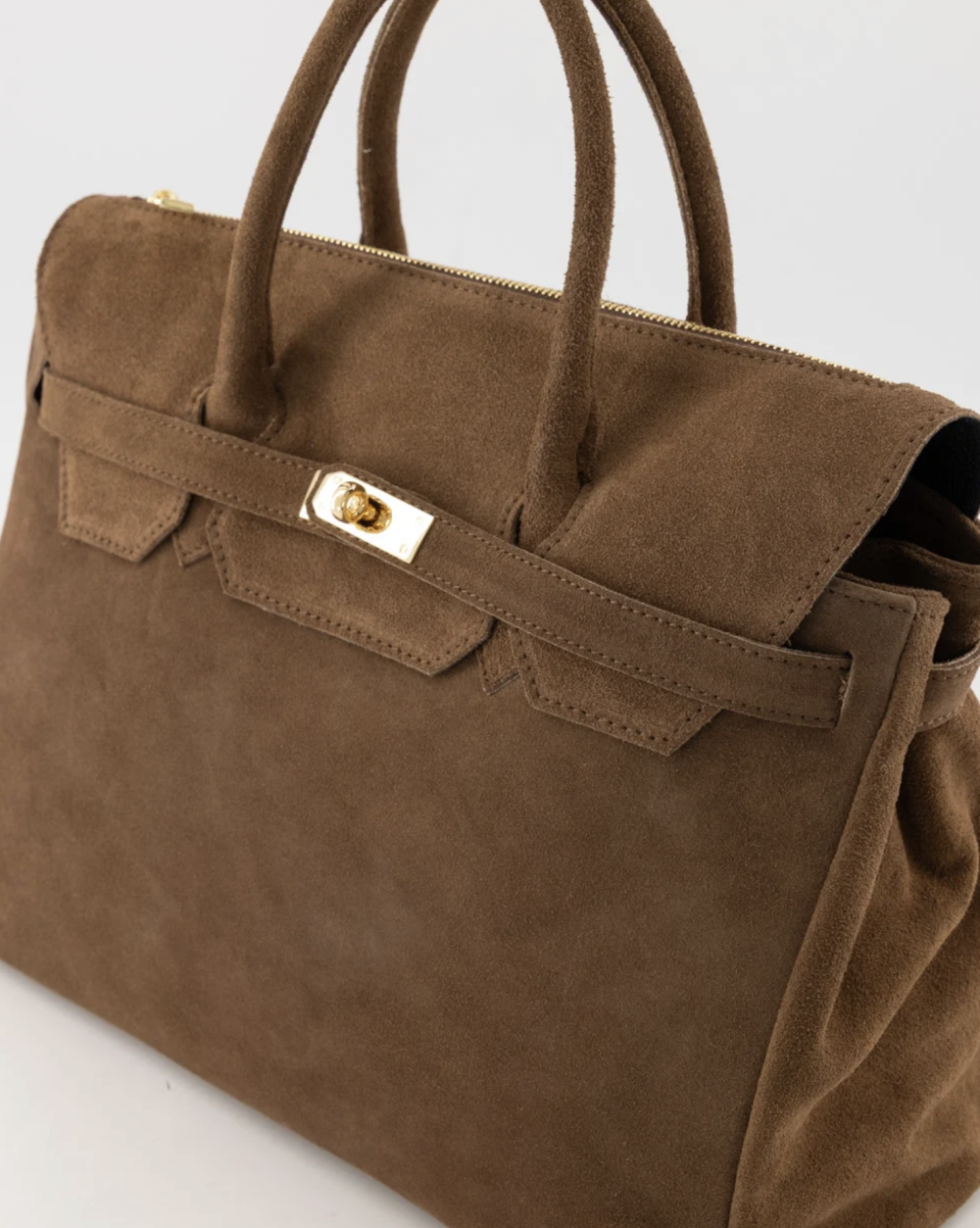 Madam Peach - Birdie Large Suede - Taupe