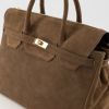 Madam Peach - Birdie Large Suede - Taupe