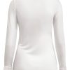 Triple Nine - Top cashmere with lace v neck - Creme