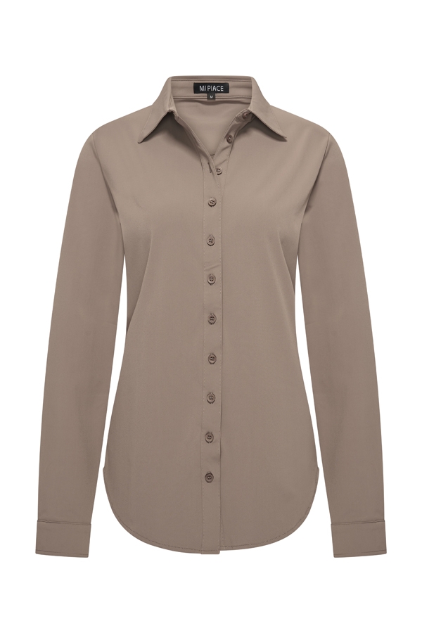 Mi Piace - Blouse Lange Mouw - Falcon