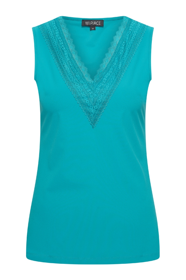 Mi Piace - Hemd Kant - Petrol