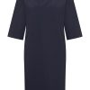 Mi Piace - Dress Midi Bonded - Dark Blue
