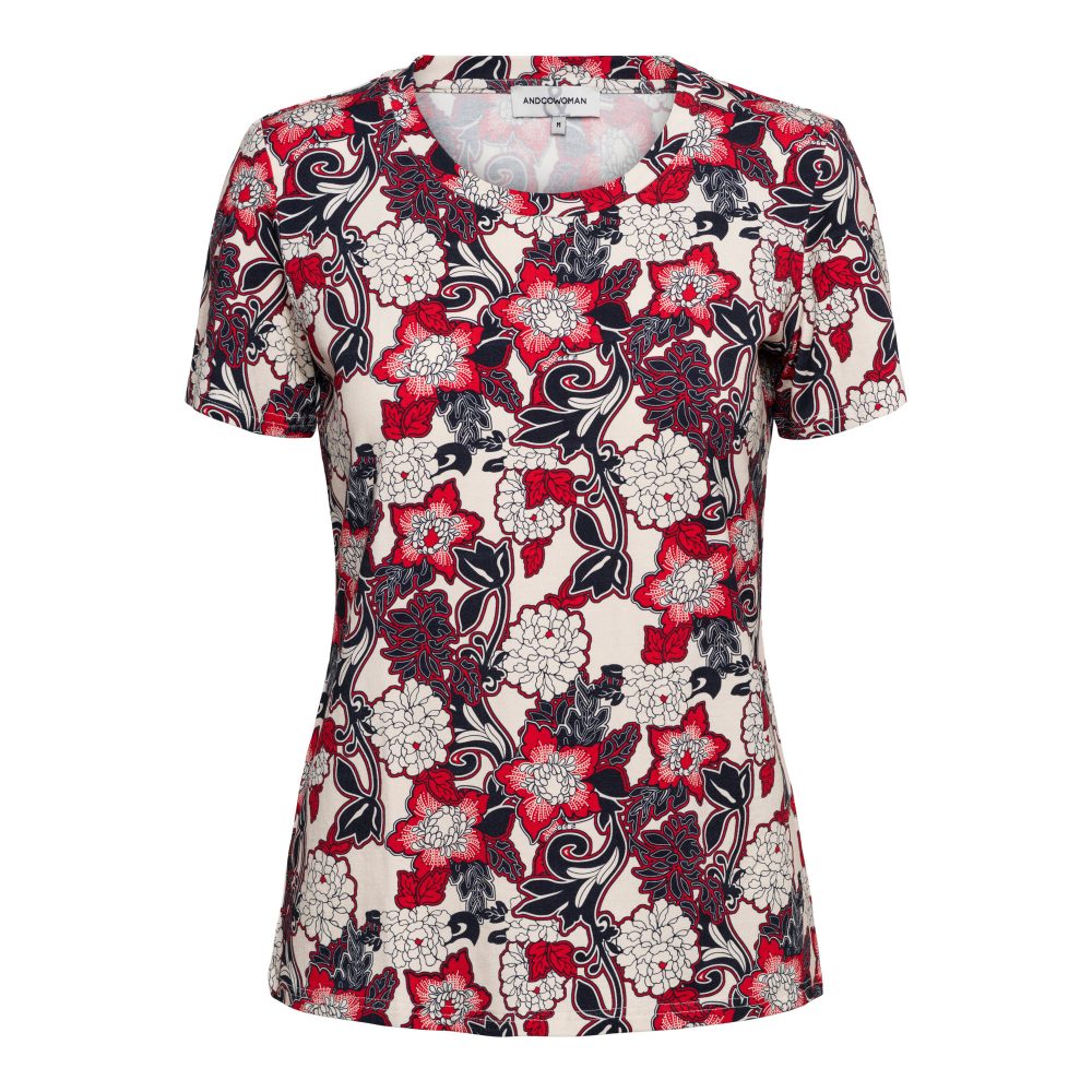 &Co Woman - Vere Flower - Red multi