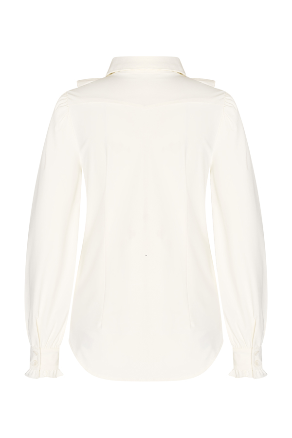 Mi Piace - Blouse Ruche - Off White