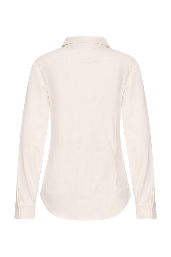 Mi Piace - Blouse Lange Mouw - Off White
