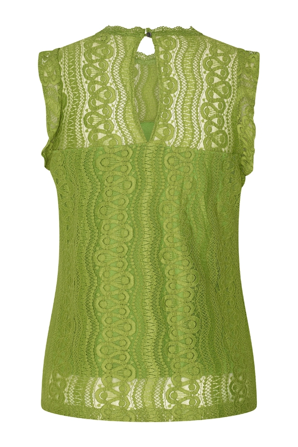 Mi Piace - Top Mouwloos Kant - Kelp Forest