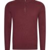 Mi Piace Heren - Men Pullover Zip - Burgundy