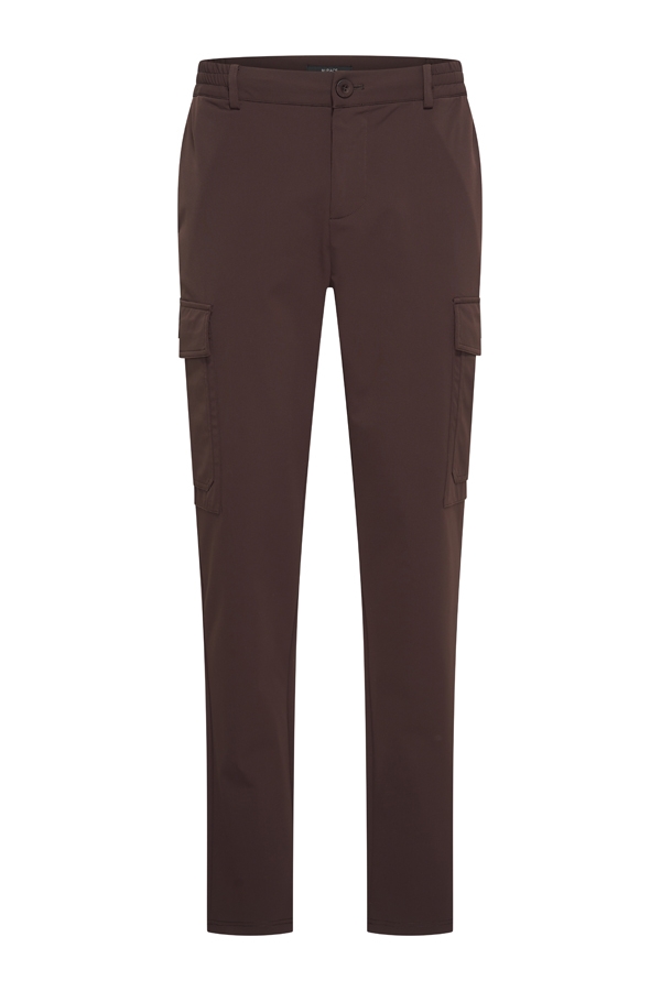 Mi Piace Heren - Men Trousers Straight Cargo - Espresso