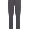 Mi Piace Heren - Men Trousers Pintuck Seam - Dark Grey
