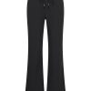 Mi Piace - Trousers Straight 089 Bonded - Black