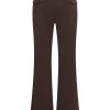 Mi Piace - Trousers Straight 089 Bonded - Espresso