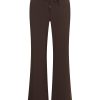 Mi Piace - Trousers Straight 089 Bonded - Espresso