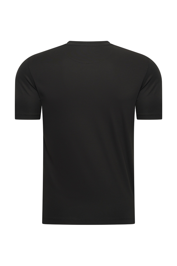 Mi Piace Heren - Men Cotton T Shirt - Black