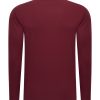 Mi Piace Heren - Men Cotton Shirt Long Sleeves - Burgundy