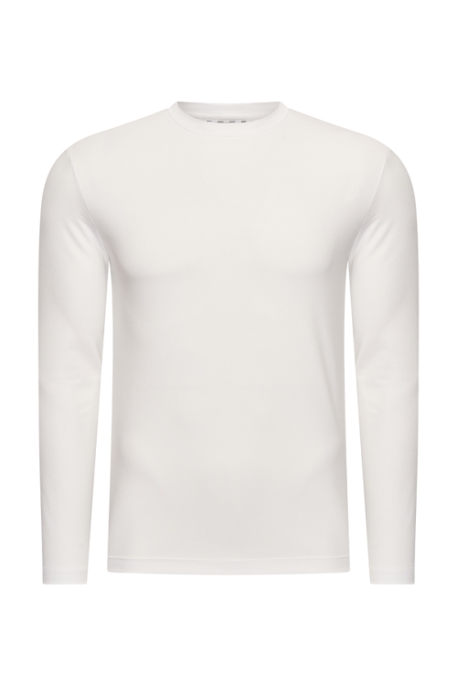 Mi Piace Heren - Men Cotton Shirt Long Sleeves - White