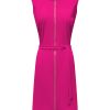 Triple Nine - Dress cut sleeves with zip and belt - Fuchsia