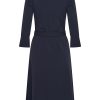 Mi Piace - Jurk 3/4 Mouw recht - Dark Blue