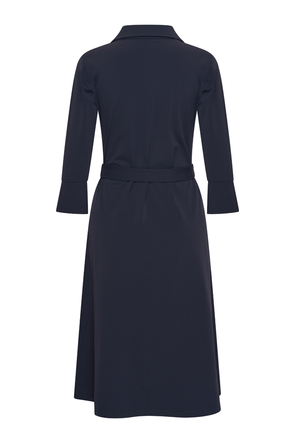 Mi Piace - Jurk 3/4 Mouw recht - Dark Blue